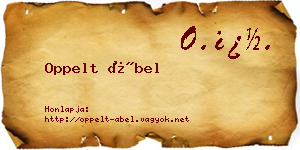 Oppelt Ábel névjegykártya