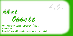 abel oppelt business card